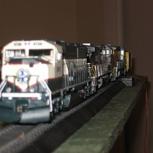 3 six-axle engines on a freight