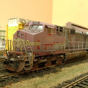 C44-9W Santa fe-Model railroad Brazil