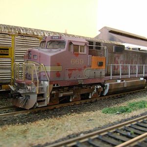 C44-9W Santa fe-Model Railroad Brazil HO