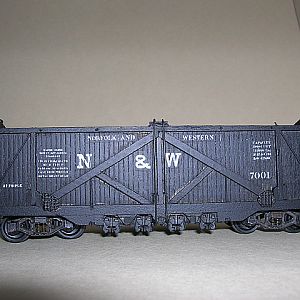 N&W wooden coal Hopper #7001