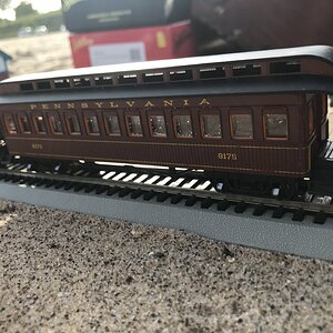 Pennsylvania Railroad 1880s Wooden Passenger Coach