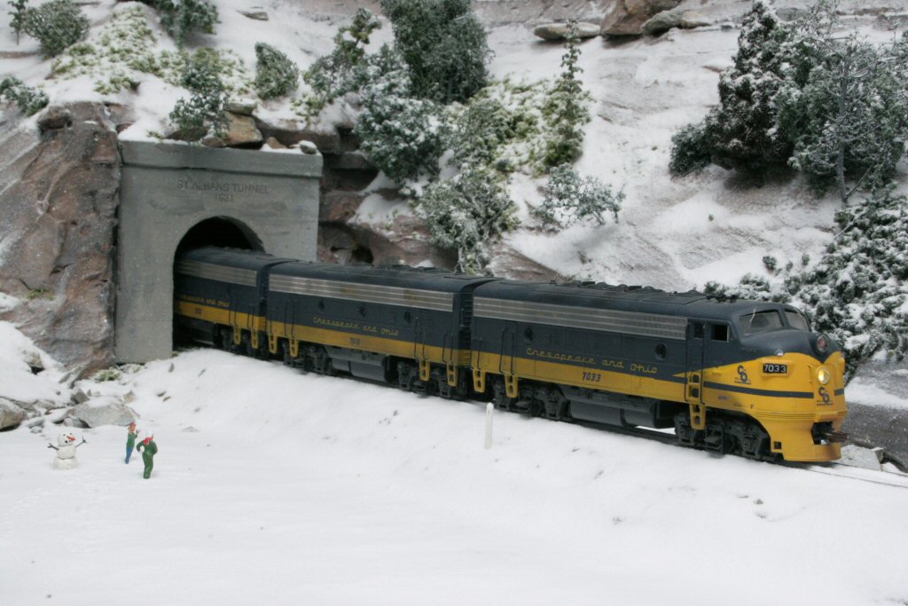 7033 at St. Albans Tunnel