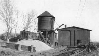 Engine shed, water tank