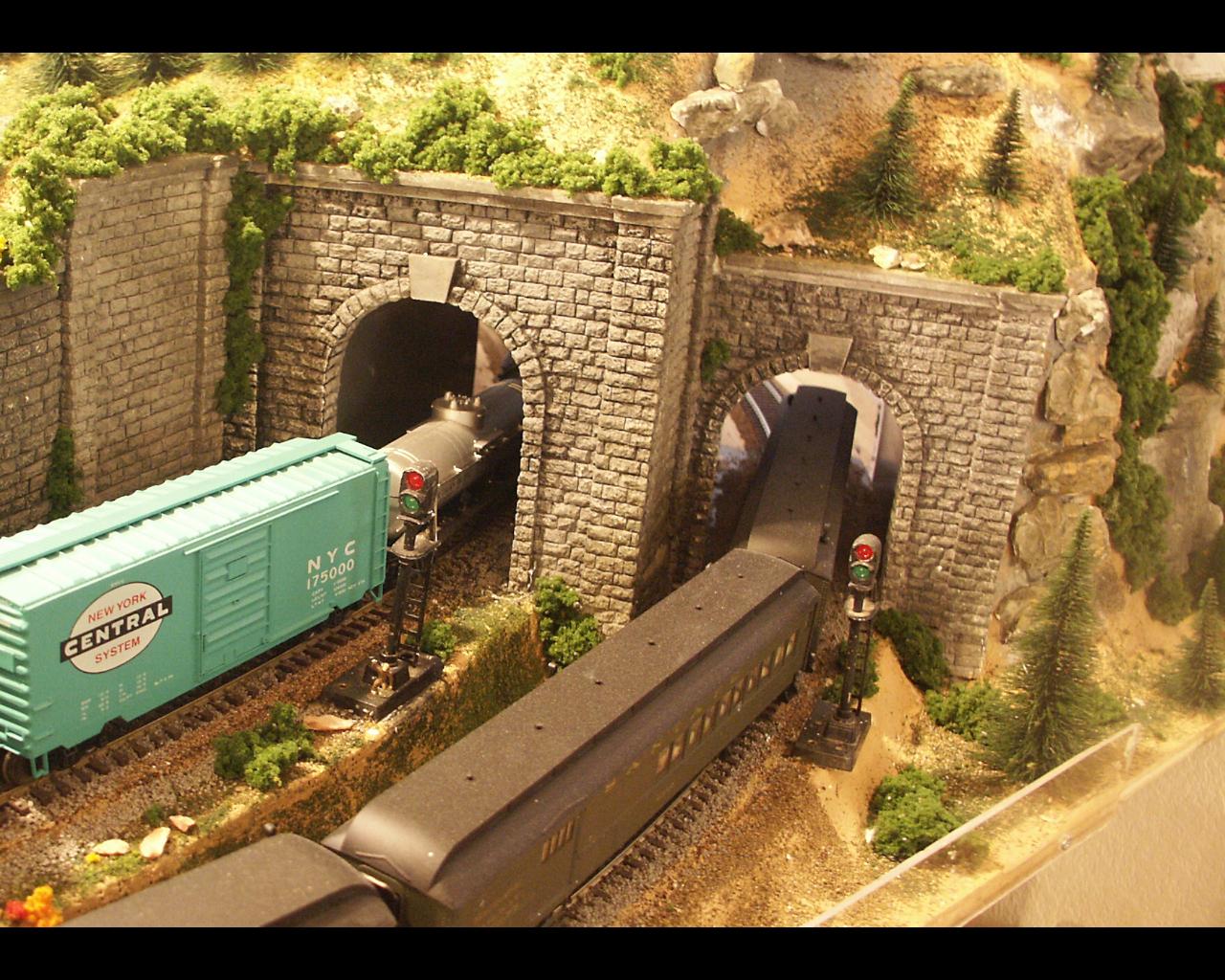 Parkdale's first tunnel set at work.