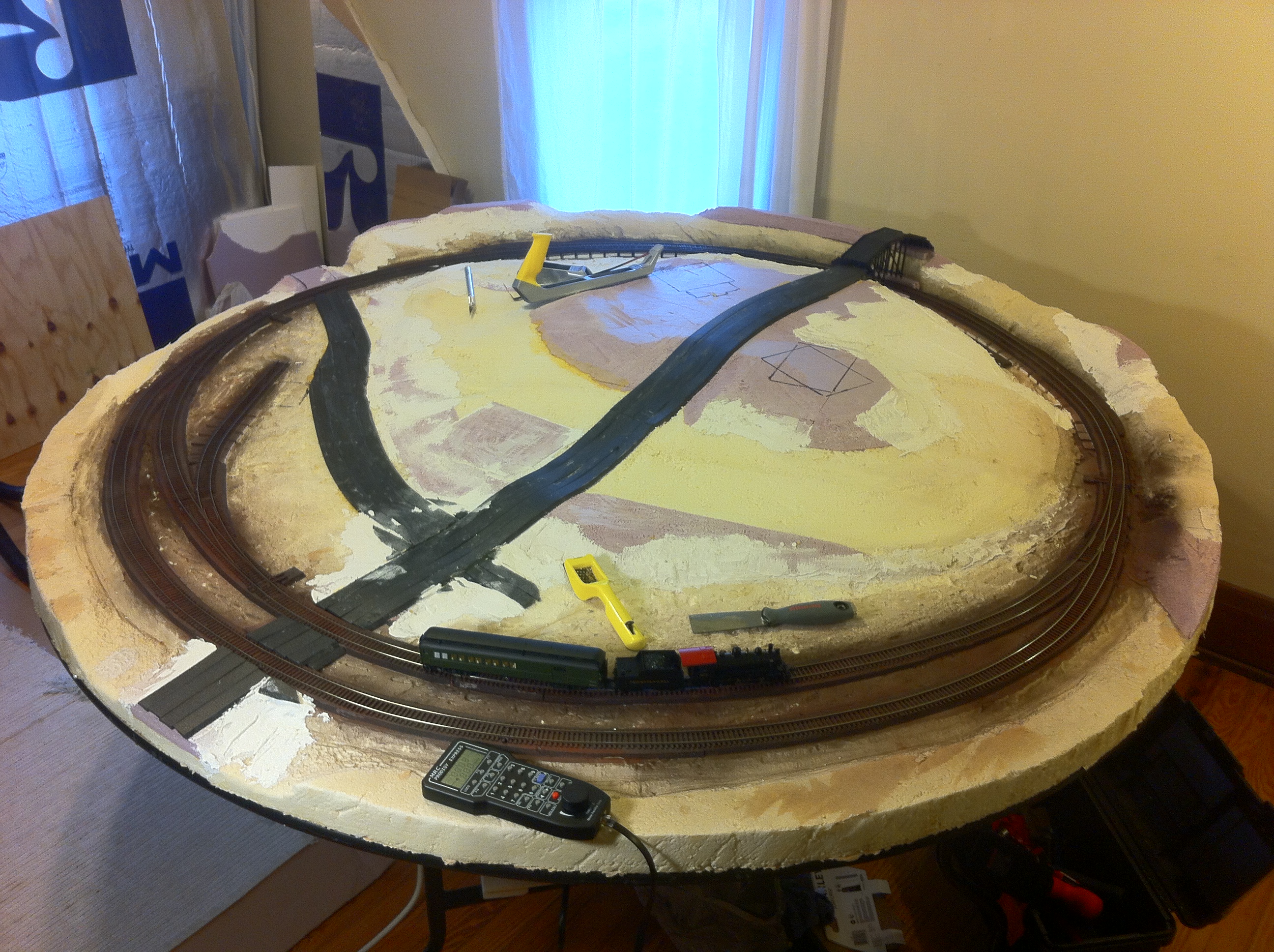 Track laid and wiring complete